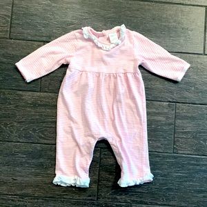 Paty pink striped romper